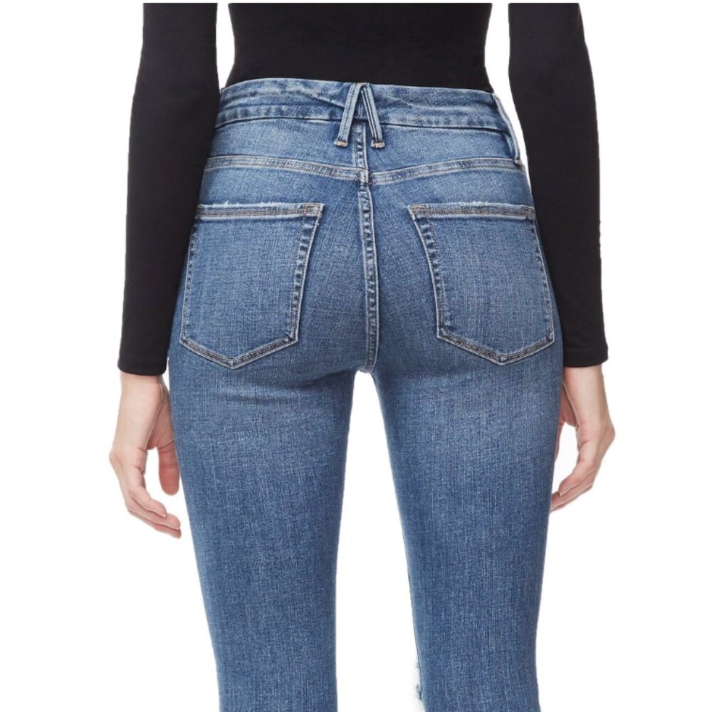 Good American Distressed Crop Jeans